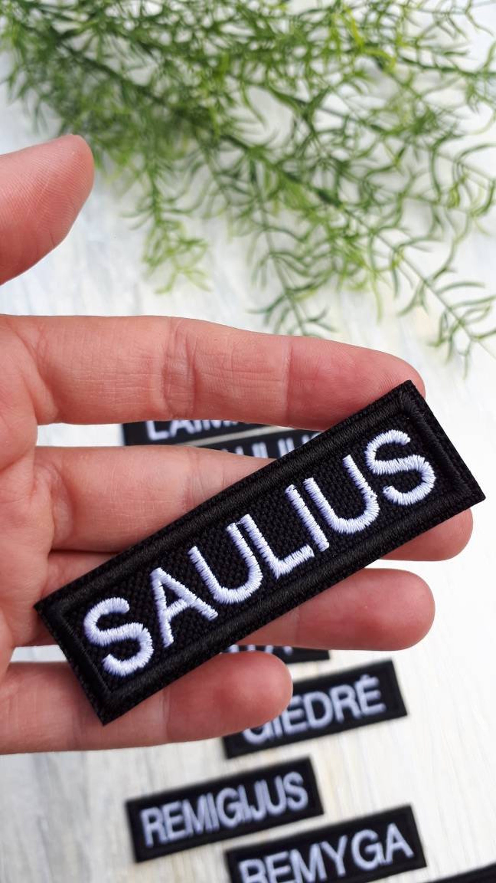 Embroidered Tags/ Sew on Patches/ Name Tags/ Personalized Etsy