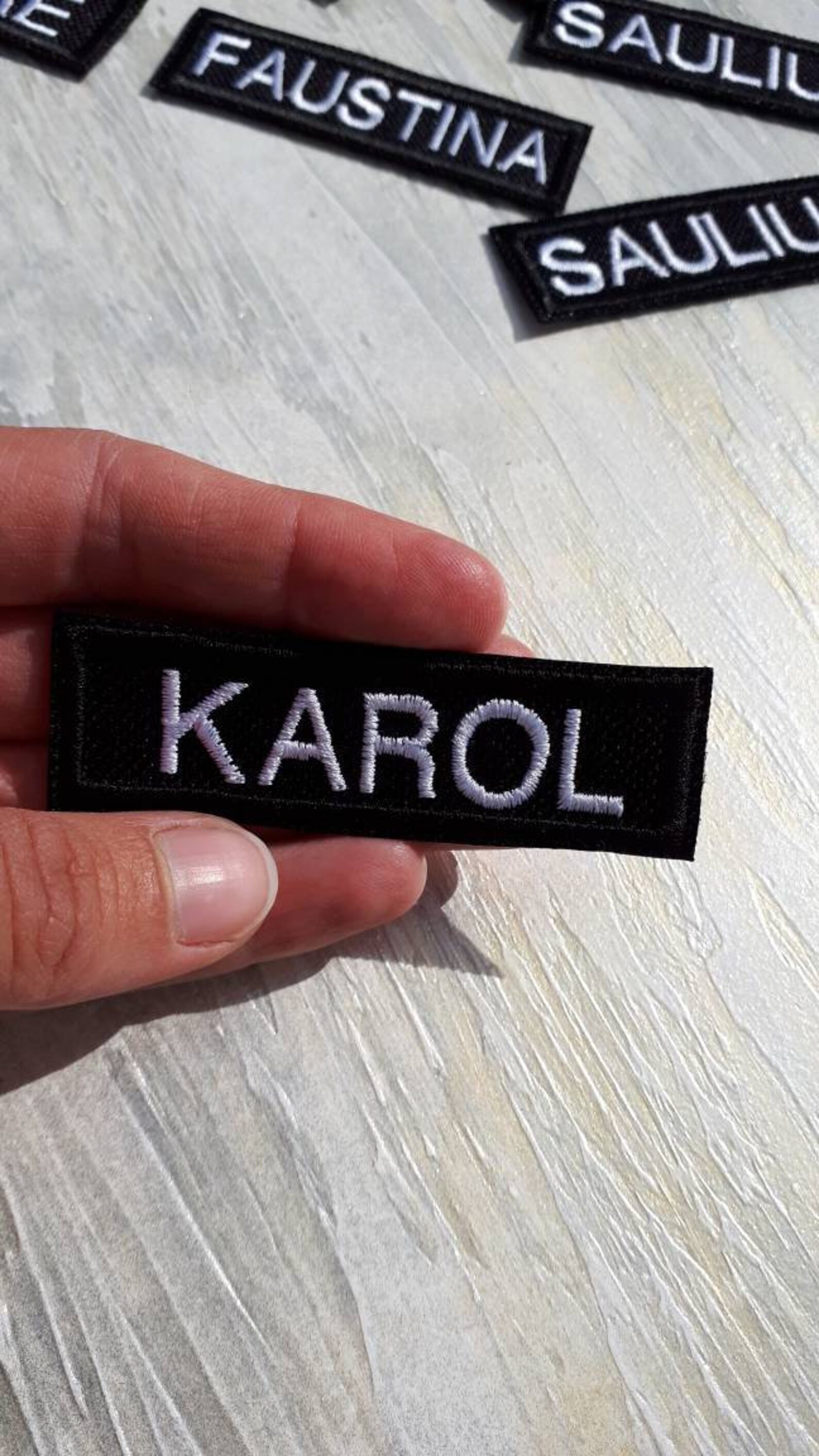 Embroidered Tags/ Sew on Patches/ Name Tags/ Personalized Etsy