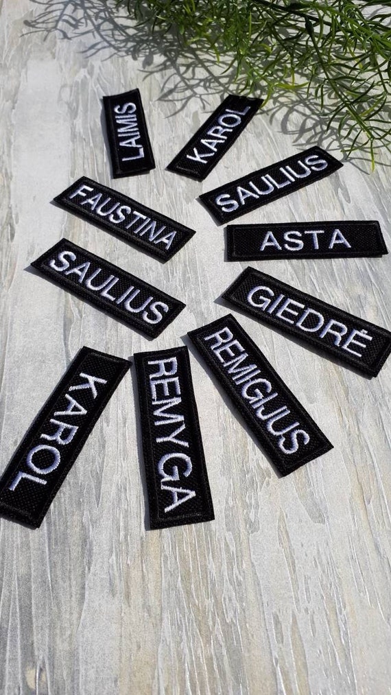 Embroidered s Sew On Patches Name s Personalized Etsy Embroidered s Sew On Patches Name s Personalized Etsy