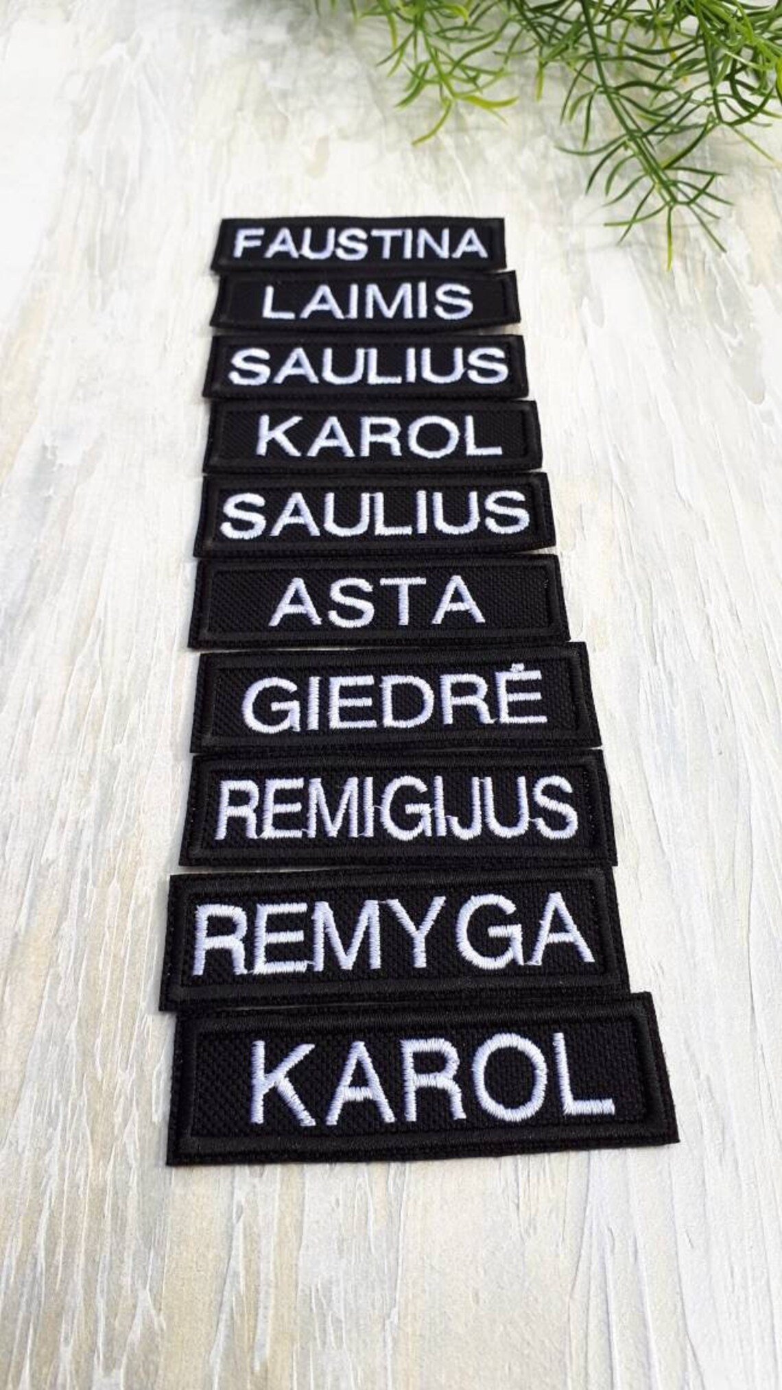 Embroidered Tags/ Sew on Patches/ Name Tags/ Personalized Etsy