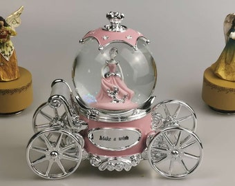 No Extra Duty, Custom Princess Snow Globe, Water Globe for Daughter, Color Changing snow globe, Christmas gift, Birthday gift