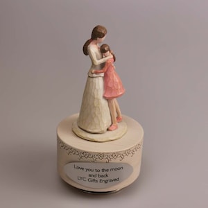 Personalisierte handgemachte Spieluhr, kundenspezifische Mutter und Tochter Spieluhr, Muttertagsgeschenk, Weihnachtsgeschenk, Geburtstagsgeschenk handgemachtes Musikgeschenk