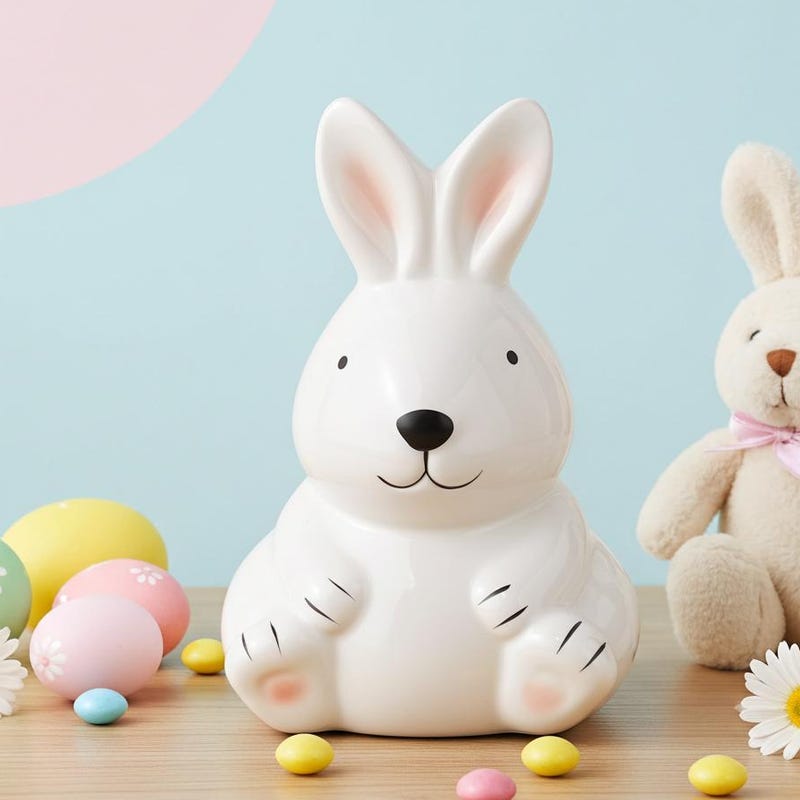 Ceramic Bunny Bank