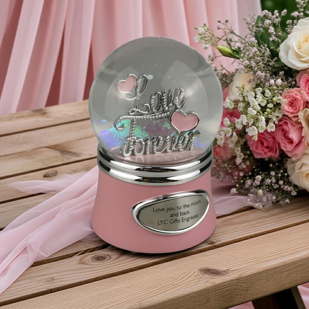 No Extra Duty, Custom snow globe, Musical Water Globe,Love Forever snow globe,Personalized Snow Globe, wedding gift, christmas gift