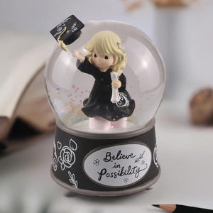 Boule à neige musicale personnalisée sans frais supplémentaires, Boule à neige de remise des diplômes personnalisée, Boule à neige en verre, Cadeau d&#39;anniversaire, Cadeau de Noël