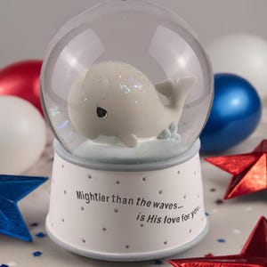 Aucune charge supplémentaire, Boule à neige musicale personnalisée, Boule à neige baleine, Boule à neige en verre personnalisée, Cadeau d&#39;anniversaire, Cadeau de Noël