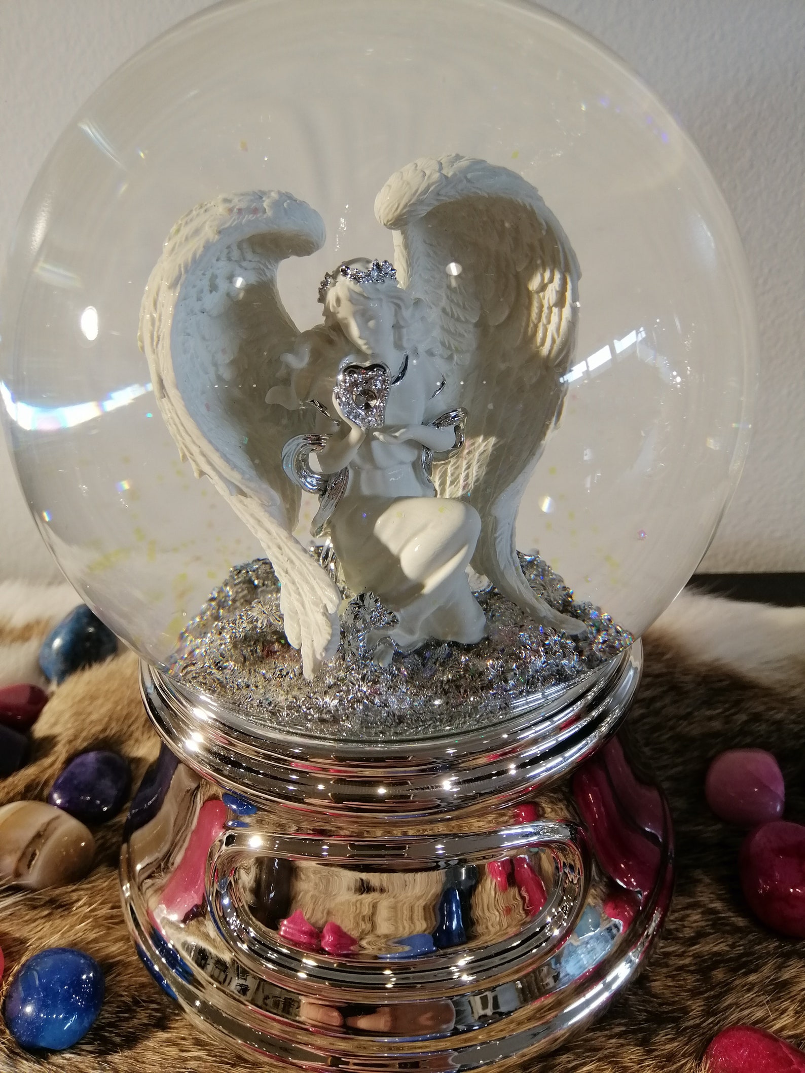 Customized Angel Musical Snow globe snow globe Christmas  Etsy