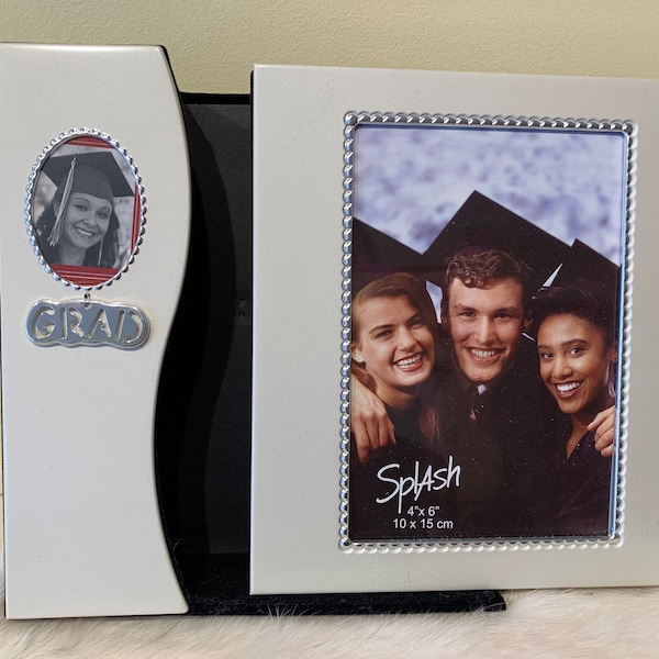 Álbum de posgrado personalizado, marco de posgrado grabado, marco de fotos de graduación de pie de aluminio, álbum de imágenes personalizado, regalo para graduados
