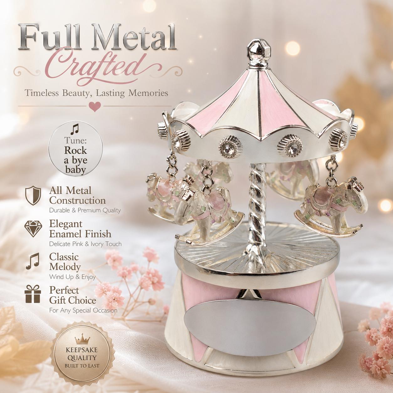 Wind up Music Box Carousel - Etsy