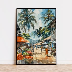 Póster de viaje a Mauricio - Póster de viaje a Mauricio - Ilustración de Mauricio - Regalo de viaje a Mauricio - Recuerdo de Mauricio