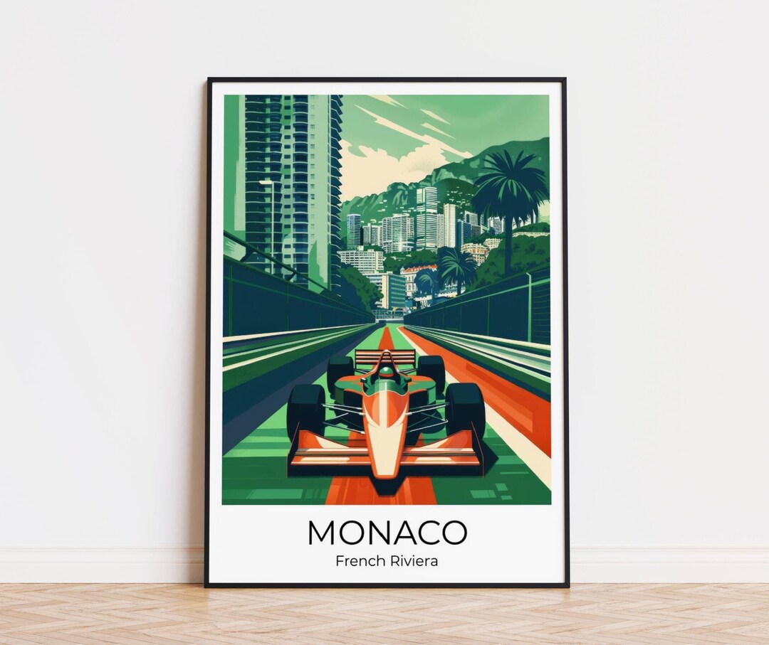 Birchcroft Porzellan-Fingerhut – Reiseposter Monaco Design, Sammlerstück, Handgefertigt In England