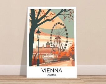 WIEN Reiseposter - WIEN Travel Print - Wien Aquarell Poster - Wall Art Wien  - Wien Print