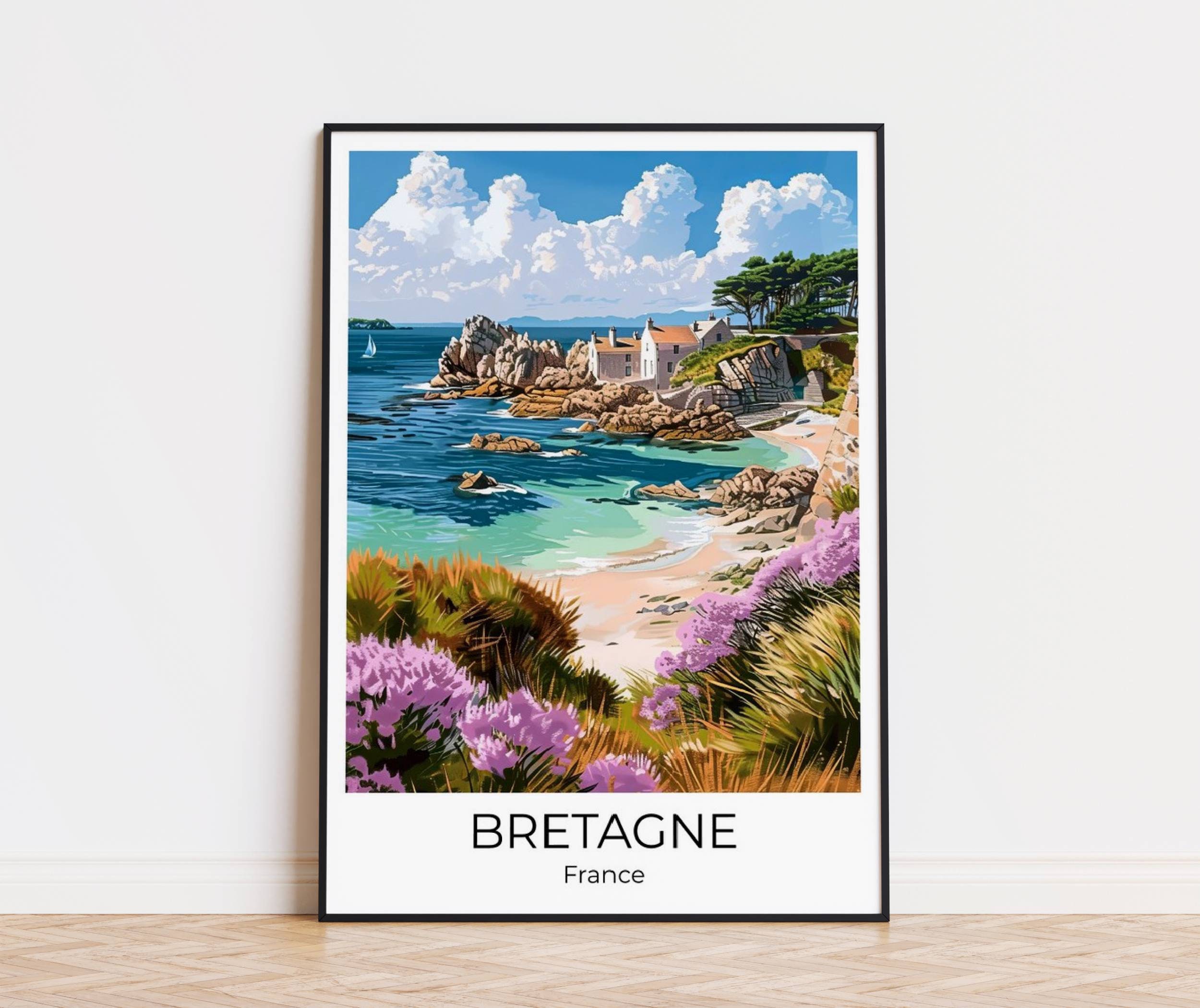 BRITTANY | Vintage Travel Poster Brittany | Wall Art France