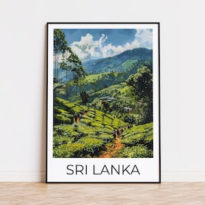 Sri Lanka Reiseposter - Nuwara Eliya Poster - Sri Lanka Travel Print - Sri Lanka Poster - Sri Lanka Reiseplakat, Sri Lanka Reisegeschenk