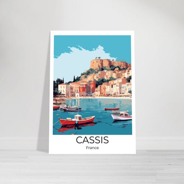 Cassis | Travelposter Cassis| Wandkunst Frankreich | Travel Print | Cassis Wanddeko