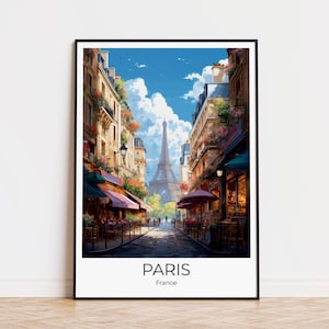 PARIGI - Rue de l'Universite - Travelposter Poster di viaggio Parigi Poster di Parigi Poster da parete Francia Poster vintage Poster di viaggio di Parigi