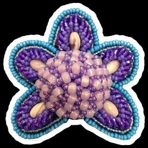 Perlenblumenaufkleber, erhabener Perlenblumenaufkleber, Aufkleber der erhabenen Perlenblume, Blumenaufkleber