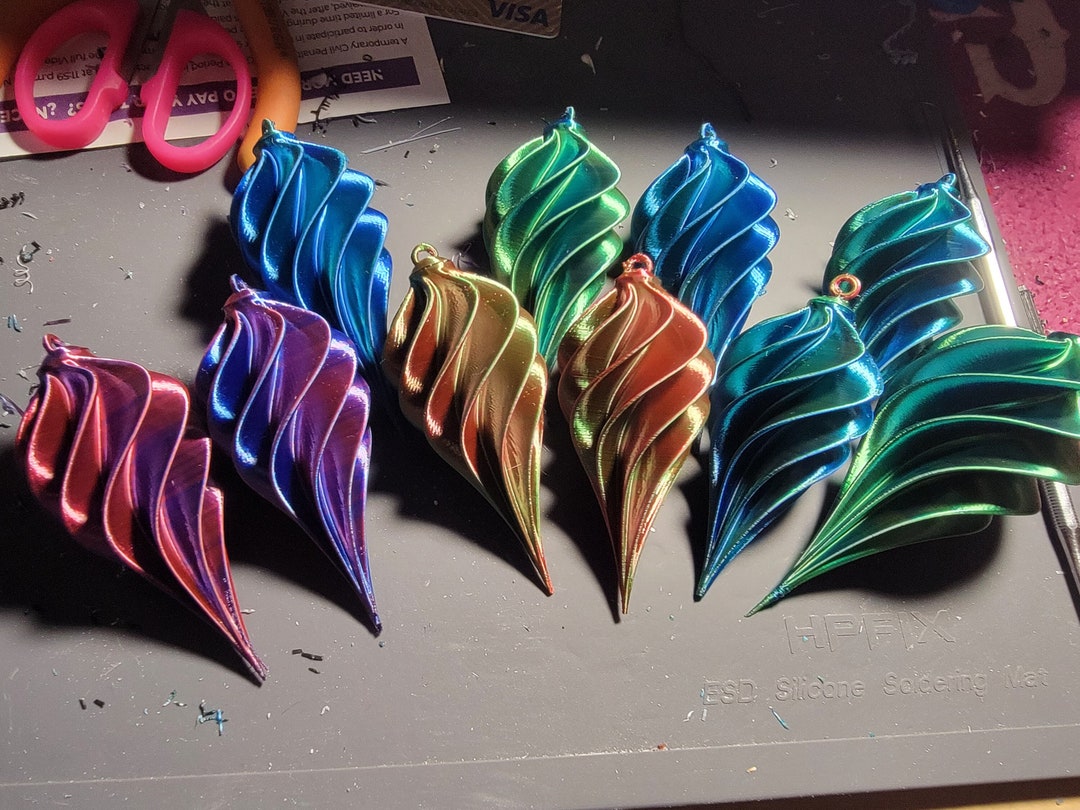 Spiral Christmas Tree Ornament Festive Holiday Decor Etsy