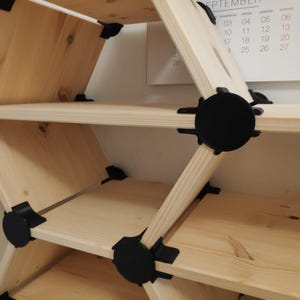 DIY Honeycomb Shoe Rack Connector Set Customizable Shelf for up to 16 ...