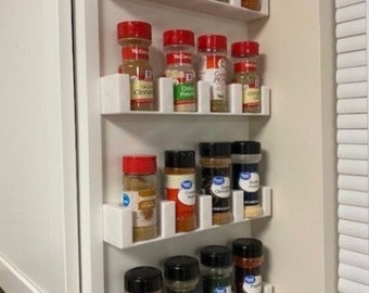Stick on Wall Mount Spice Rack - Modern Kitchen Organization