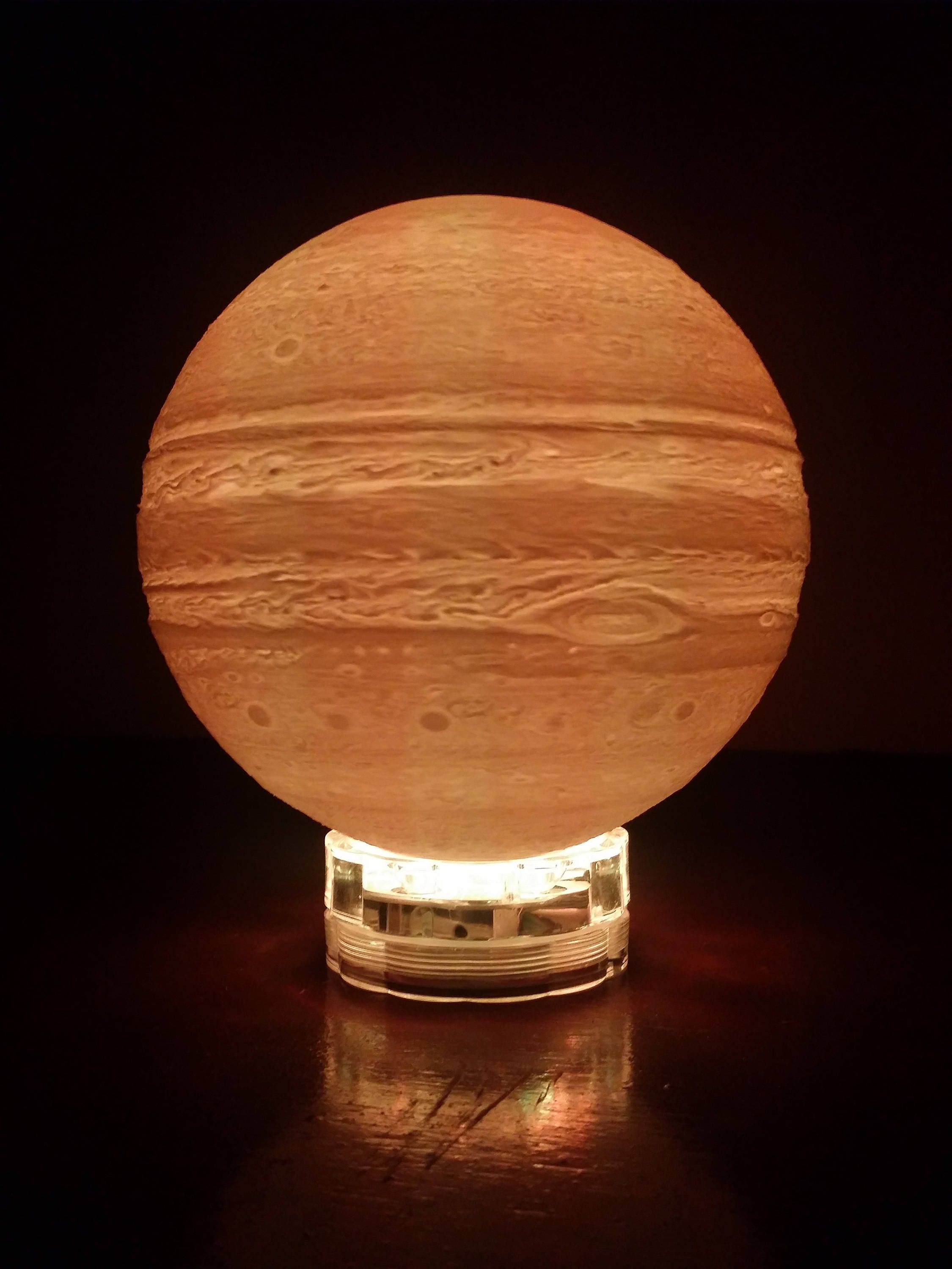 Jupiter Night Lamp 3D Printed Lamp Modern Desk Lamp Etsy