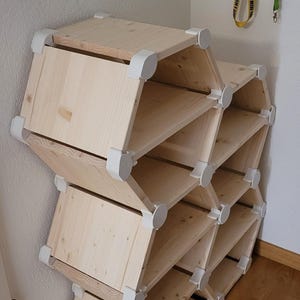 DIY Honeycomb Shoe Rack Connector Set Customizable Shelf for up to 16 ...
