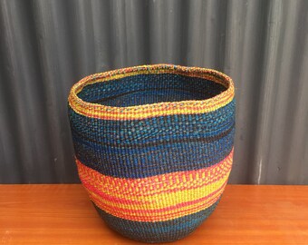 Afrikanischen Sisal Korb Gewebte Sisal Übertopf braun | Etsy