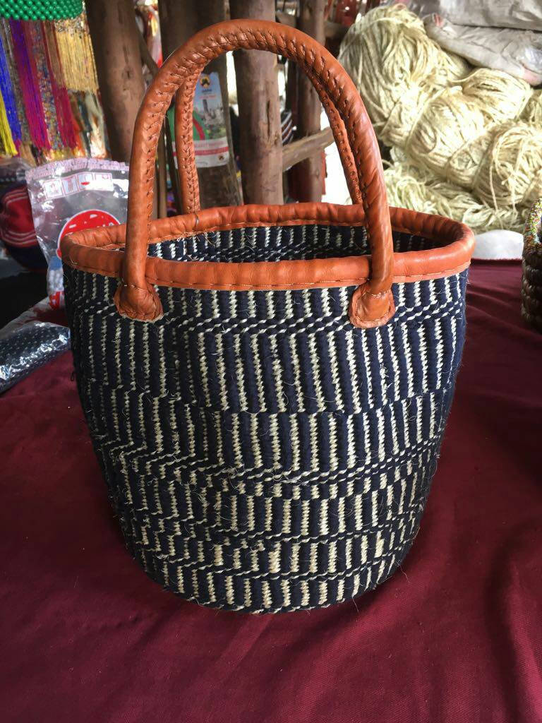 Woven Paper Basket Bag IUCN Water