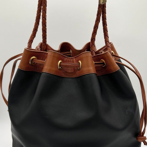 Bolso con cordón Vintage Bottega Veneta Bucket