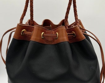 Bolso con cordón Vintage Bottega Veneta Bucket