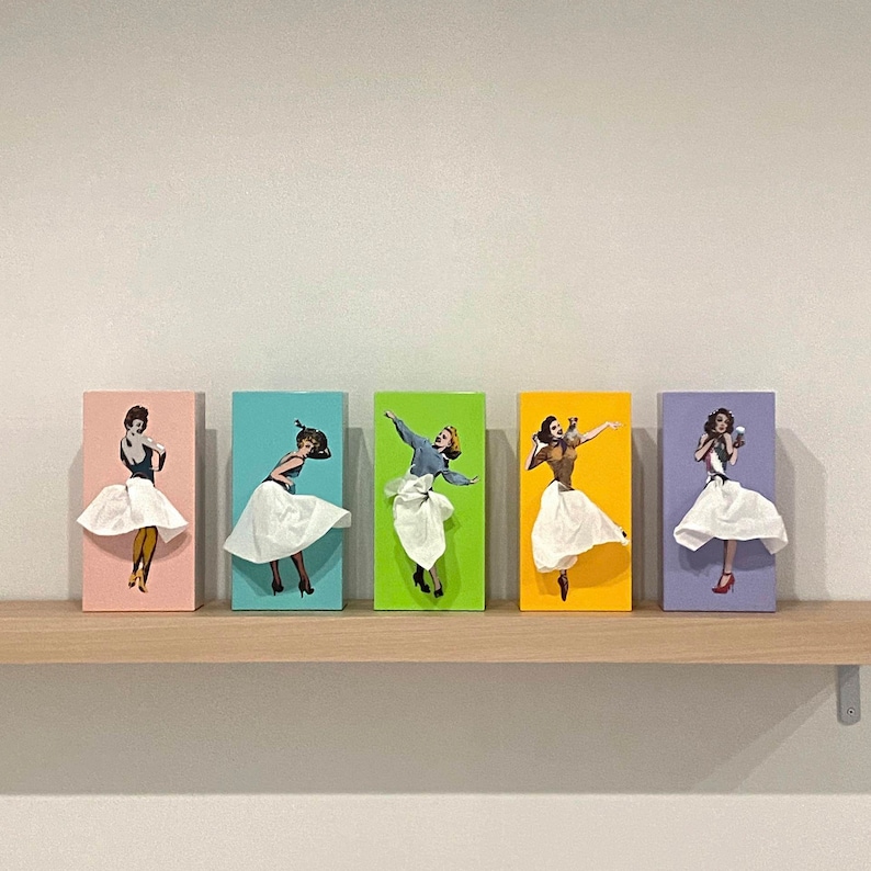 Vintage Pin up Girl Tissue Box Holder Etsy