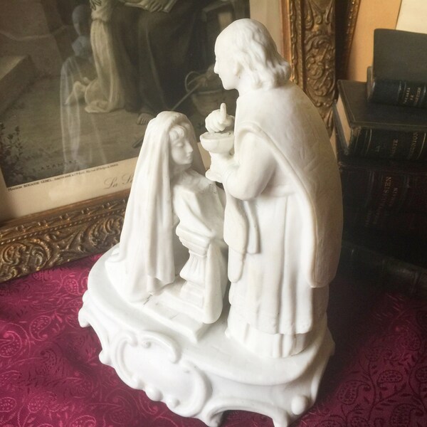 Antique Bisque Figure Statue Etsy