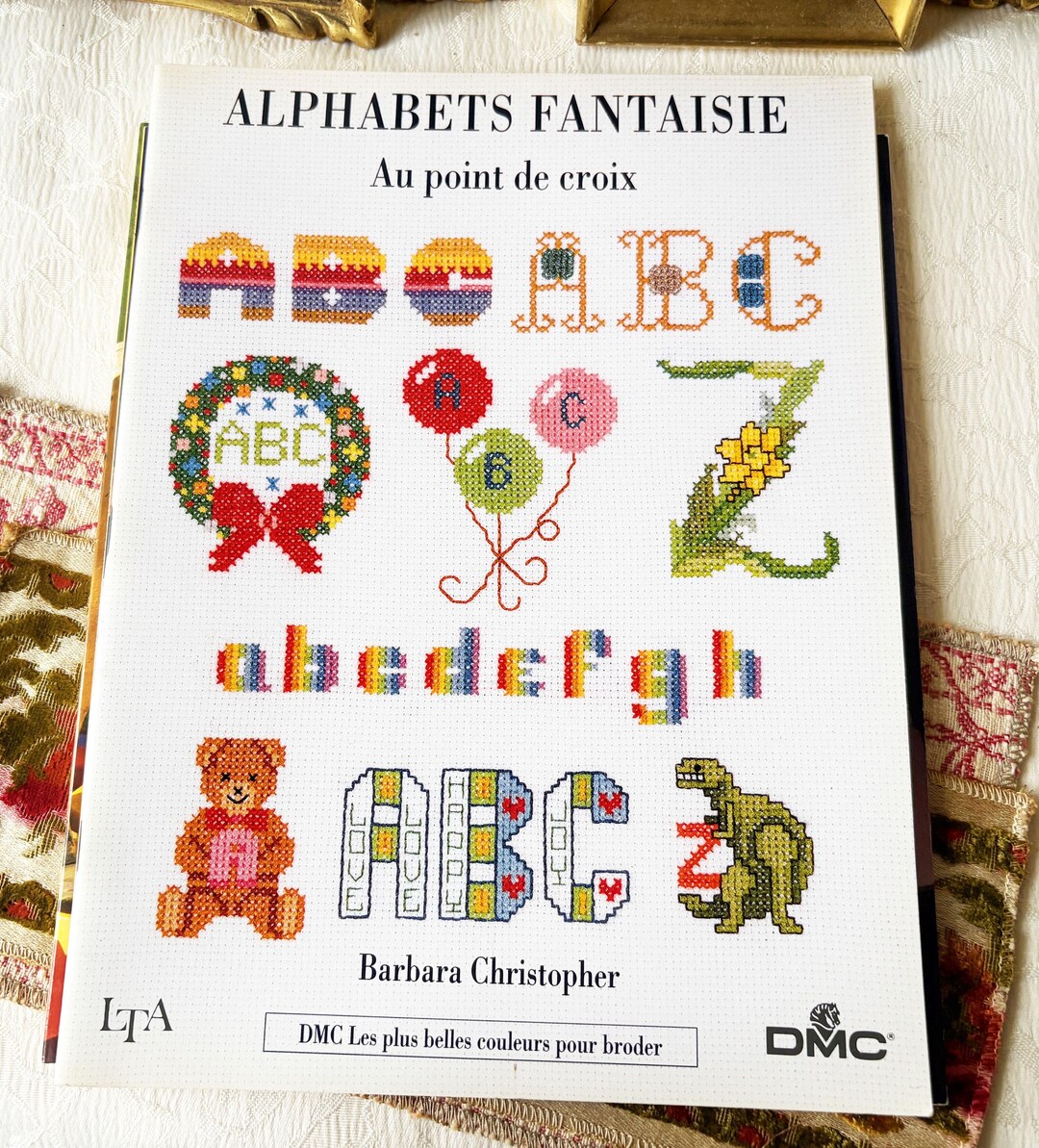 Vintage DMC Magazine Alphabet Patterns, Cross Stitch Lesson, Christmas ...