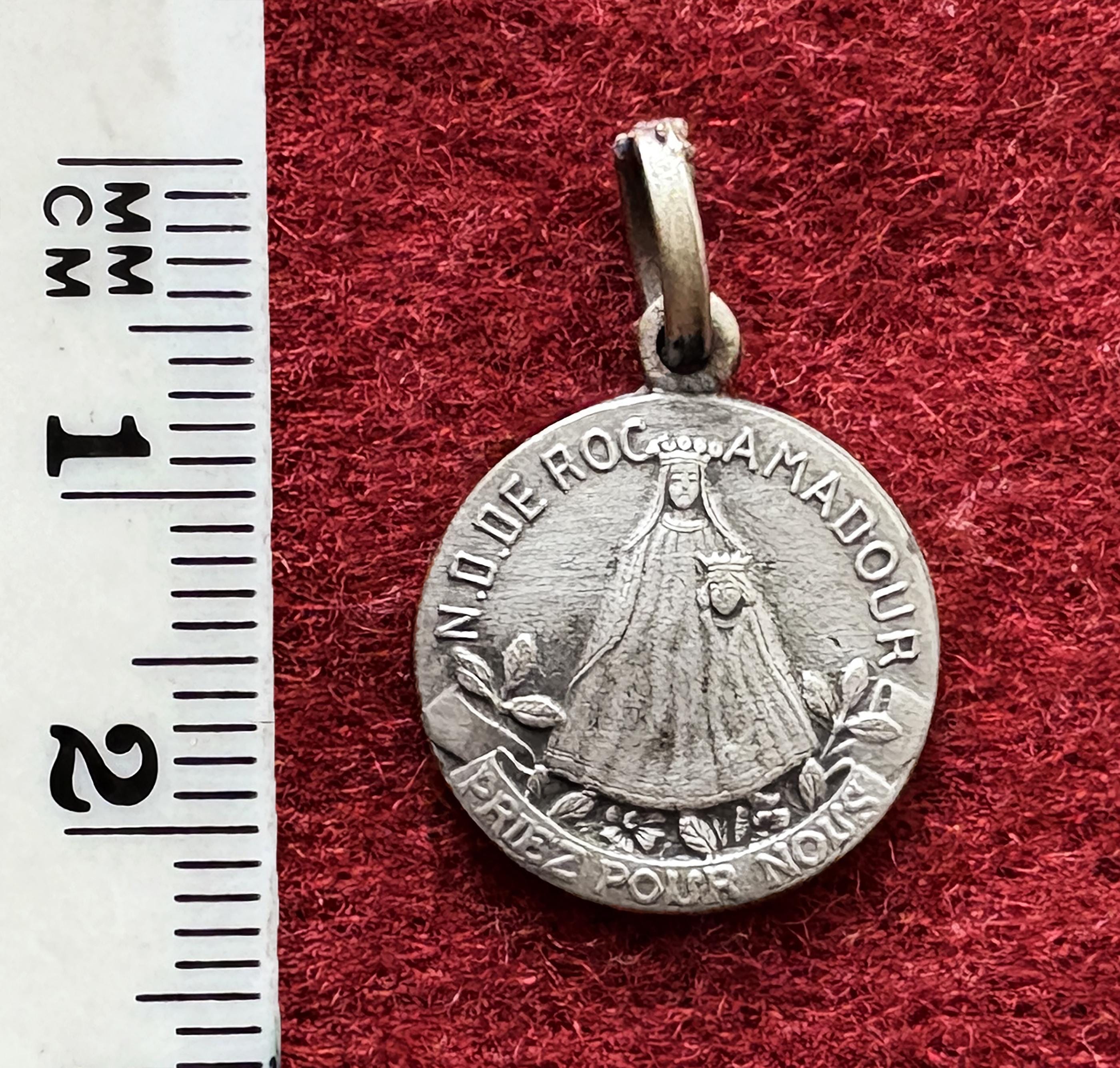 Antique French Virgin Mary Rare Medal, Catholic Pendant Our Lady of ...