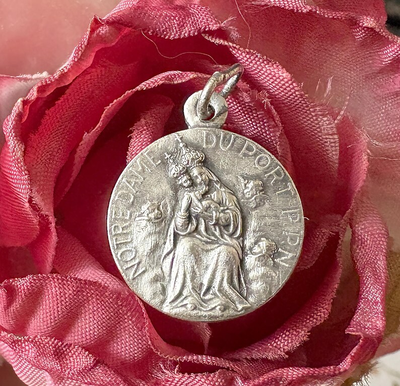 Antique French Virgin Mary Catholic Medal, Our Lady of Harbour ...
