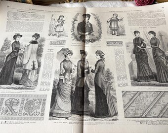 Ancienne Revue 'La Mode Illustrée' N°46 - Du Dimanche 14 Novembre 1880 - Pièce De Collection