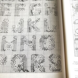 Vintage DMC Magazine Alphabet Patterns, Cross Stitch Lesson, Christmas ...