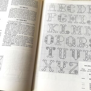 Vintage DMC Magazine Alphabet Patterns, Cross Stitch Lesson, Christmas ...