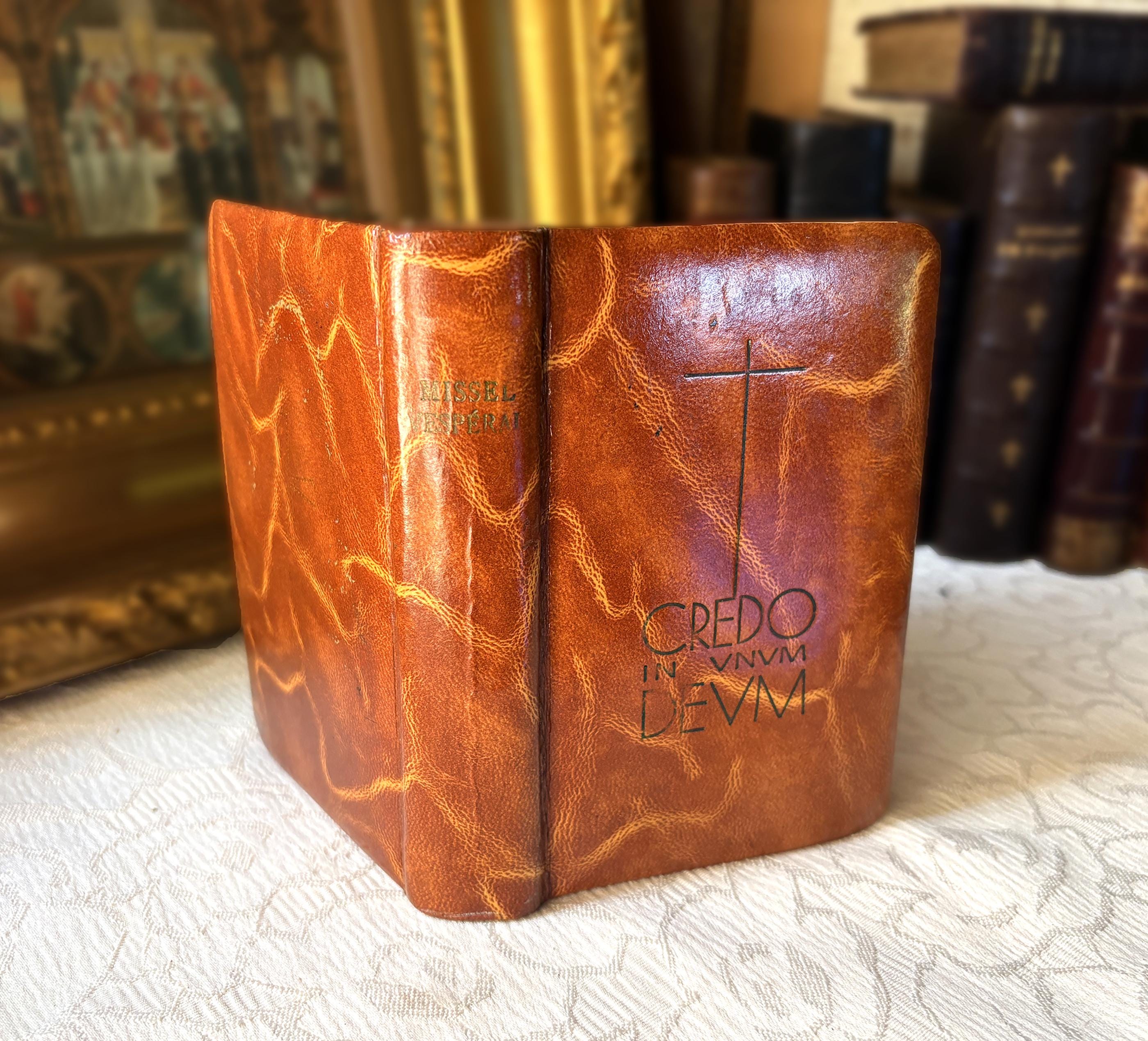 Vintage French Missal, Catholic Mass Book, French-latin