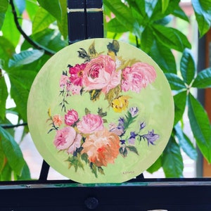 Peonies Original Painting in Oils