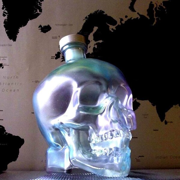 1.75l Skull bottle big glass skull bottle XXL jars empty liquid glass pot glass DIY