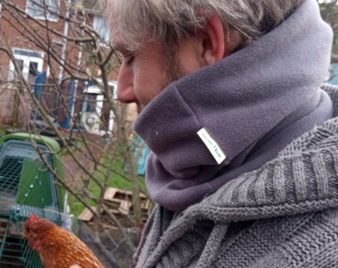 Neck Warmer Various Black Grey Blue Navy Stone Fleece Gaiter/Cowl/Snood for Child/Teenager/Adult/Man/Woman/Toddler