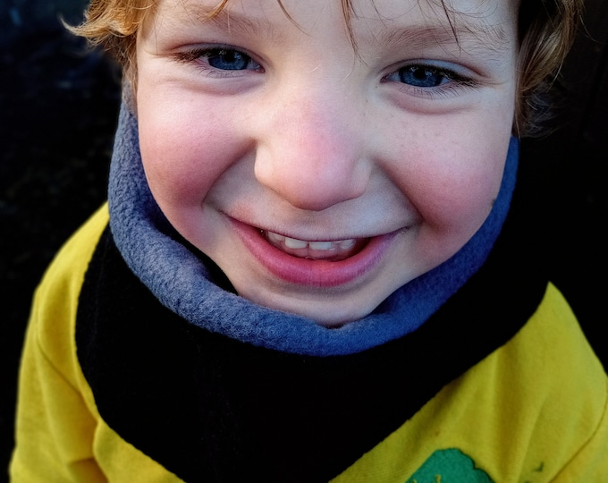 Reversible Polar Fleece Neck Warmer: Child & Adult Snood