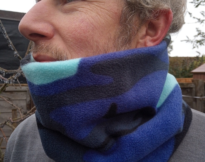 Neck Warmer Urban Camouflage Polar Fleece Gaiter/Snood for All Ages