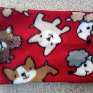 Hund Rot Halswärmer Fleece Gaiter/Cowl/Snood für Kleinkind/Kind/Erwachsener