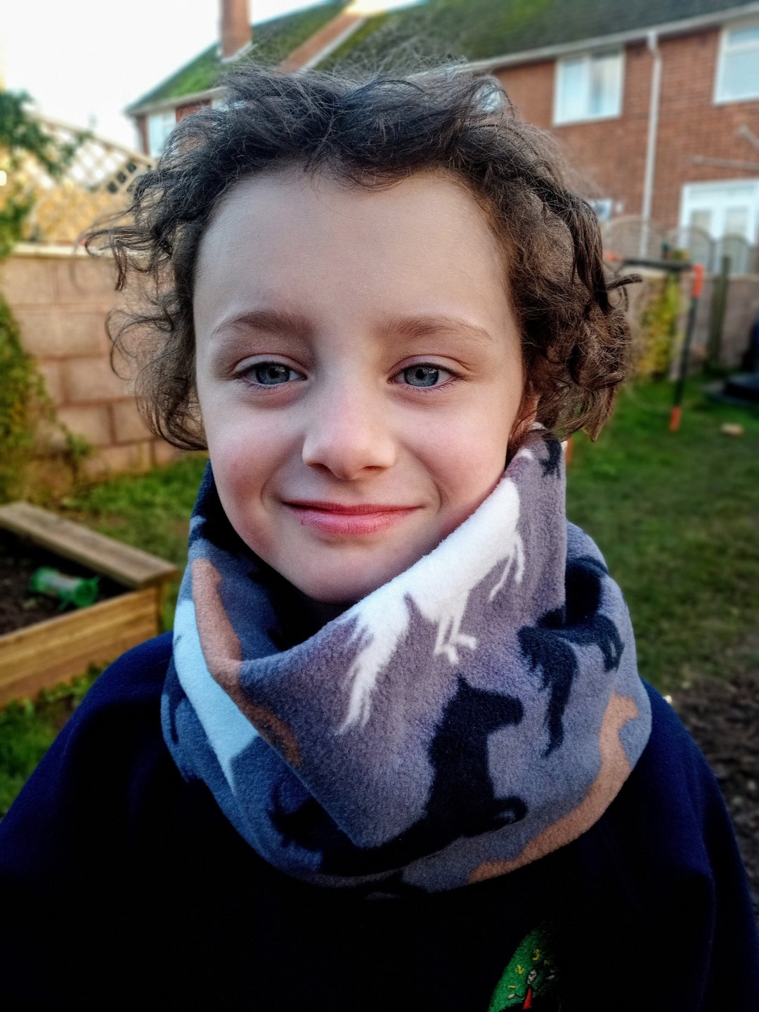 Wild Horses Neck Warmer Fleece Gaiter/cowl/snood for Toddler, Child and