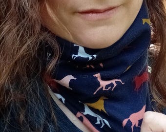 Chew Choobz Sensory Snood Gaiter ANIMALS Cotton Jersey - ADHD Autism