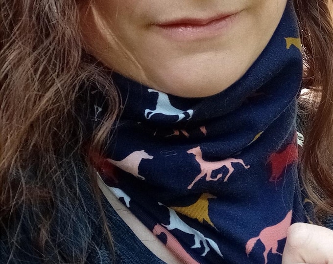 Chew Choobz Sensory Cotton Jersey Snood Animal Patterns - ADHD, Autism Aid