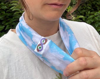 Chew Choobz Sensory Snood – Nature Theme - Cotton Jersey Chewable Neck Gaiter for Autism, ADHD
