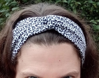 Turban Knot Stretch Headband - Various - Various Patterns Horse, Sloth, Whale, Snow Leopard
